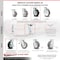 Service Caster 6 Inch Rubber on Aluminum Caster Set with Roller Bearings 4 Brake 2 Swivel Lock SCC-30CS620-RAR-TLB-BSL-2-TLB-2 - alternate 7